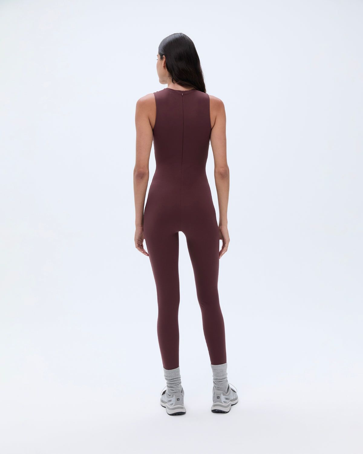 Burgundy Adanola Ultimate Sleeveless Unitard | ZPSOVM015
