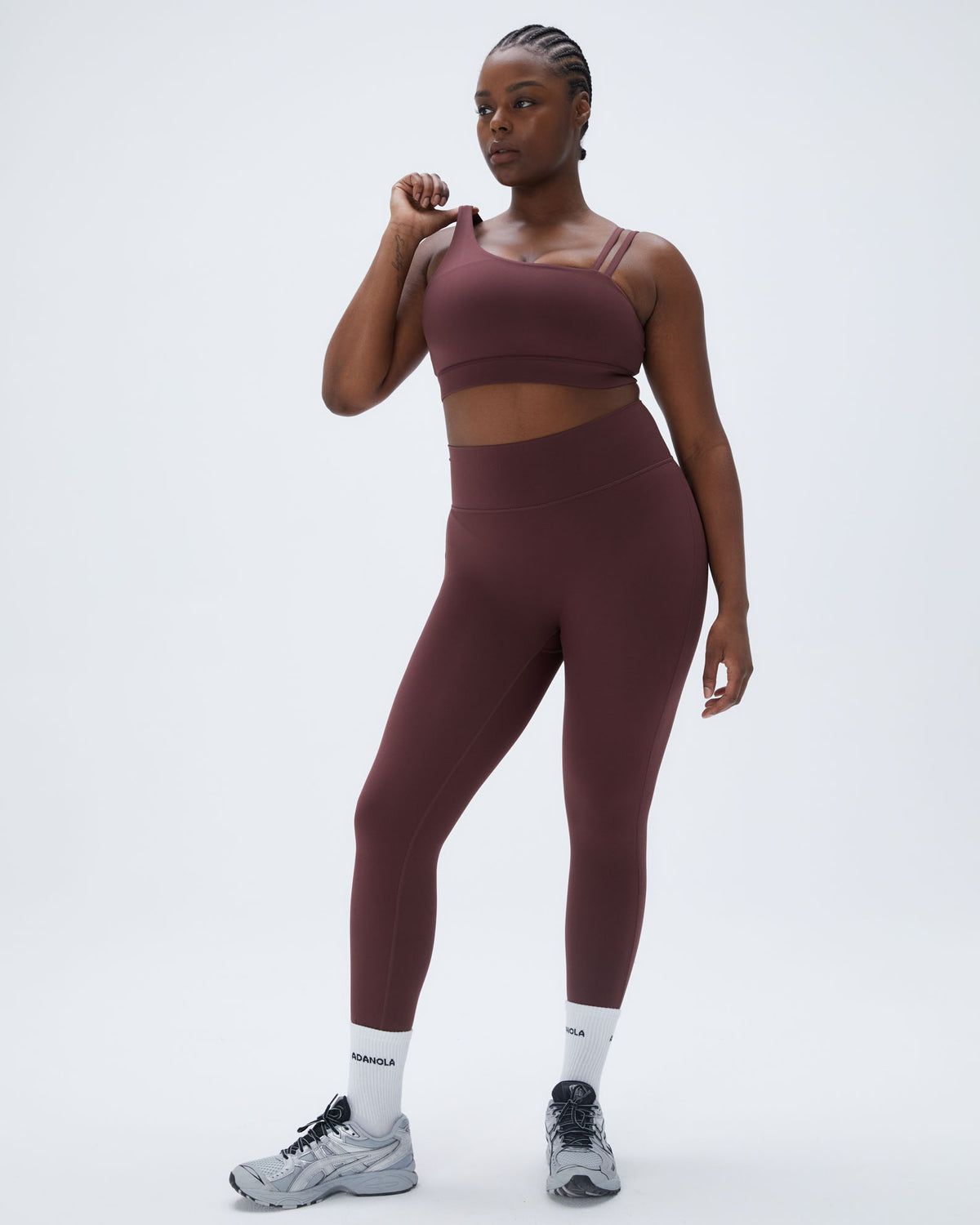 Burgundy Adanola Ultimate Stirrup Leggings | VQCUFH146