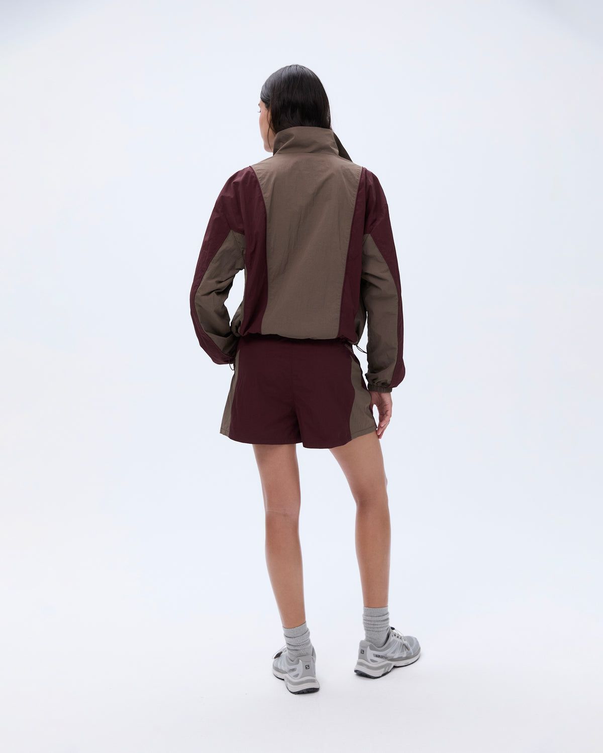 Burgundy / Brown Adanola Track Jacket | TCKSBF502