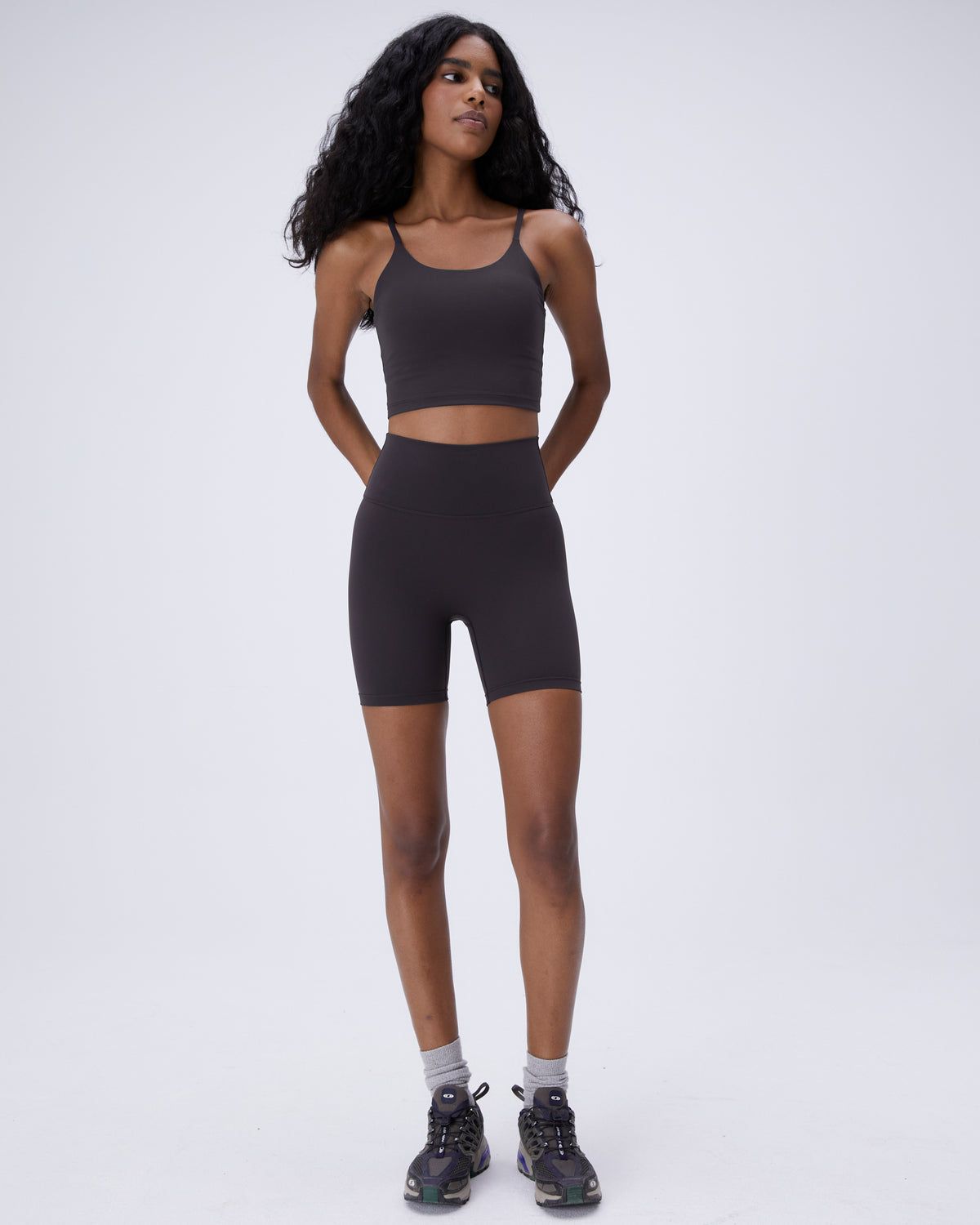 Coffee Adanola Ultimate Crop Shorts | LMXWID412