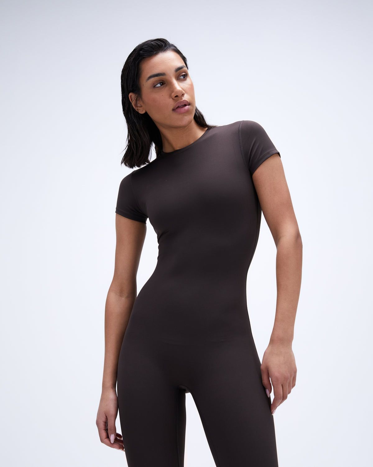Coffee Adanola Ultimate Full Length Unitard | ISONFB964