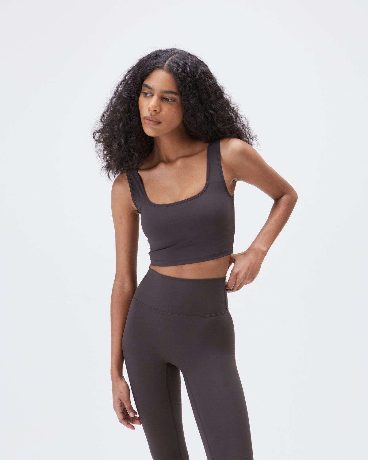 Coffee Adanola Ultimate Square Neck Bra | QDGPHK021