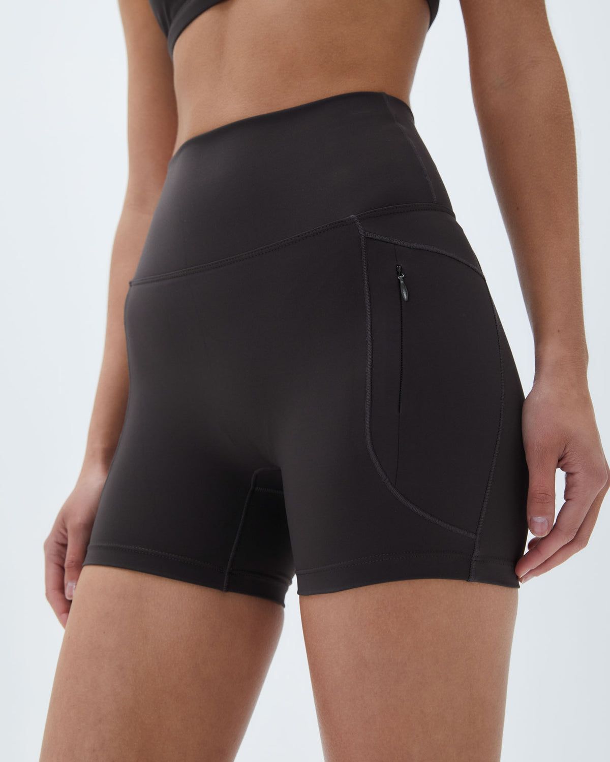 Coffee Adanola Ultimate Ultra Crop Pocket Short | XKZBJT946