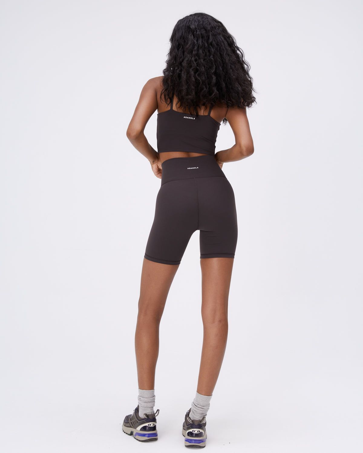 Coffee Adanola Ultimate Wrap Over Crop Shorts | WTOUHB702