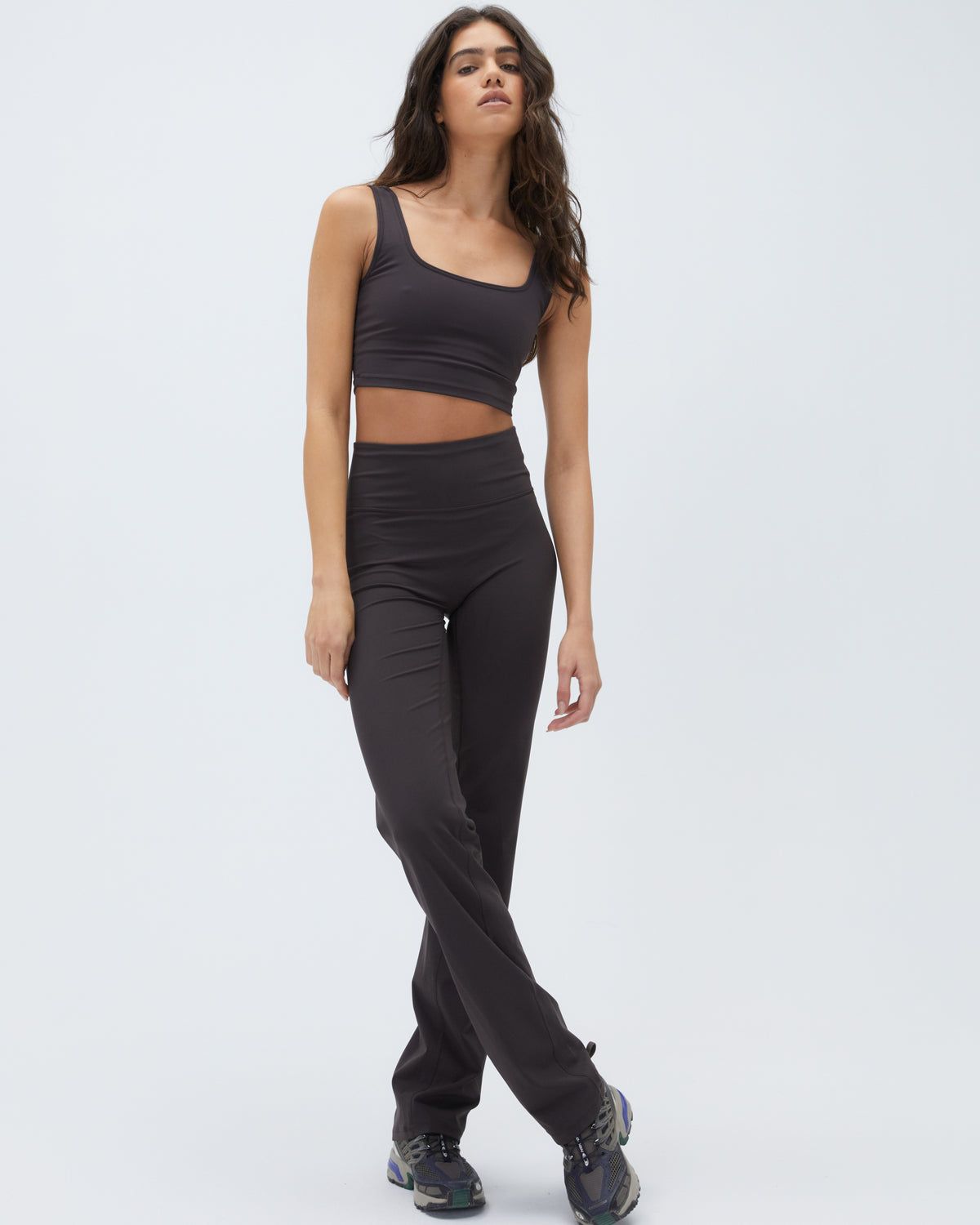 Coffee Adanola Yoga Pant | HWGZOQ463
