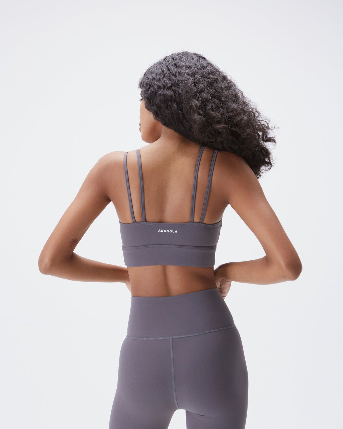 Dark Grey Adanola Double Strap Bra | EAJTYH234