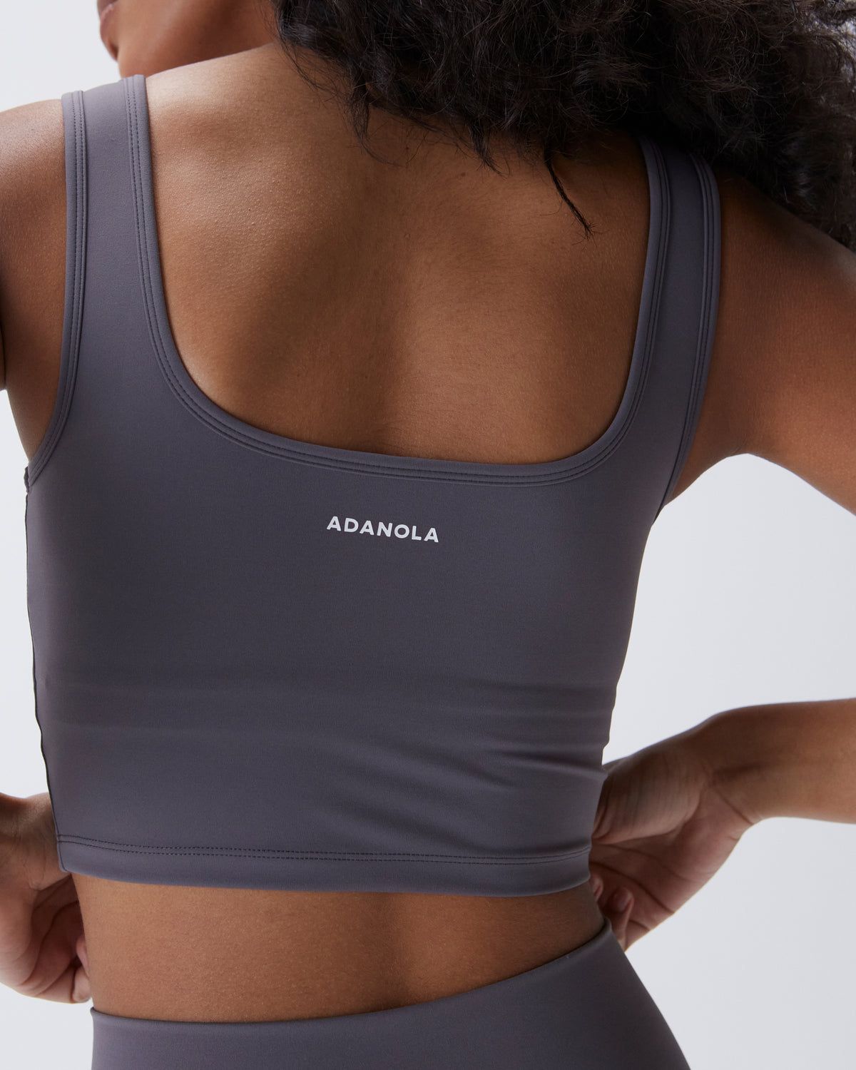 Dark Grey Adanola Ultimate Square Neck Bra | DXWRYO416