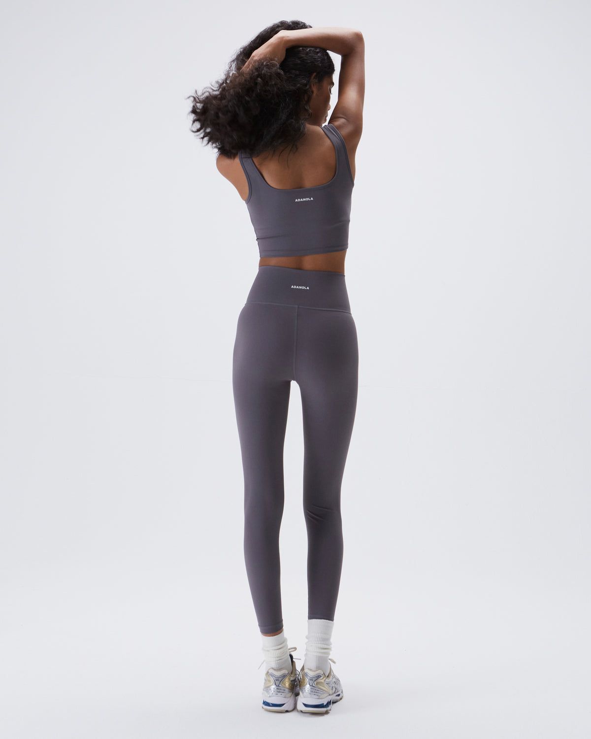 Dark Grey Adanola Ultimate Wrap Over Leggings | TIUYOB314