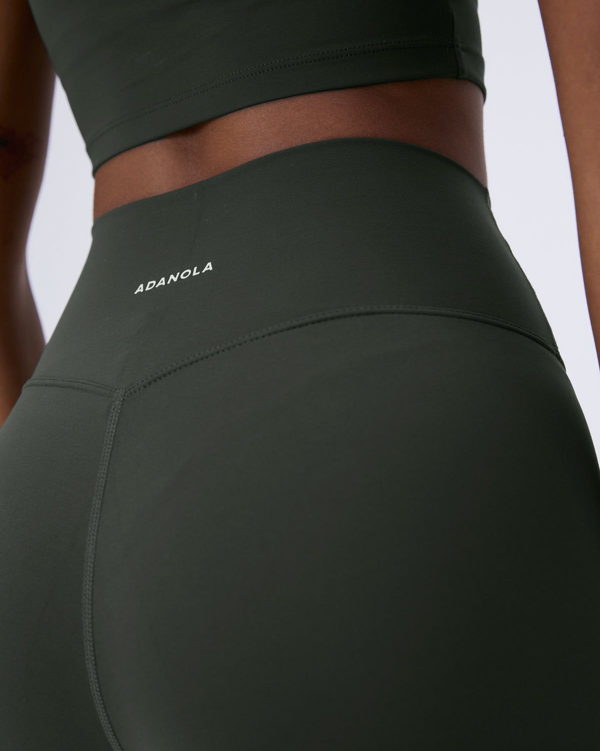 Dark Olive Adanola Ultimate Crop Shorts | BUVYLJ946