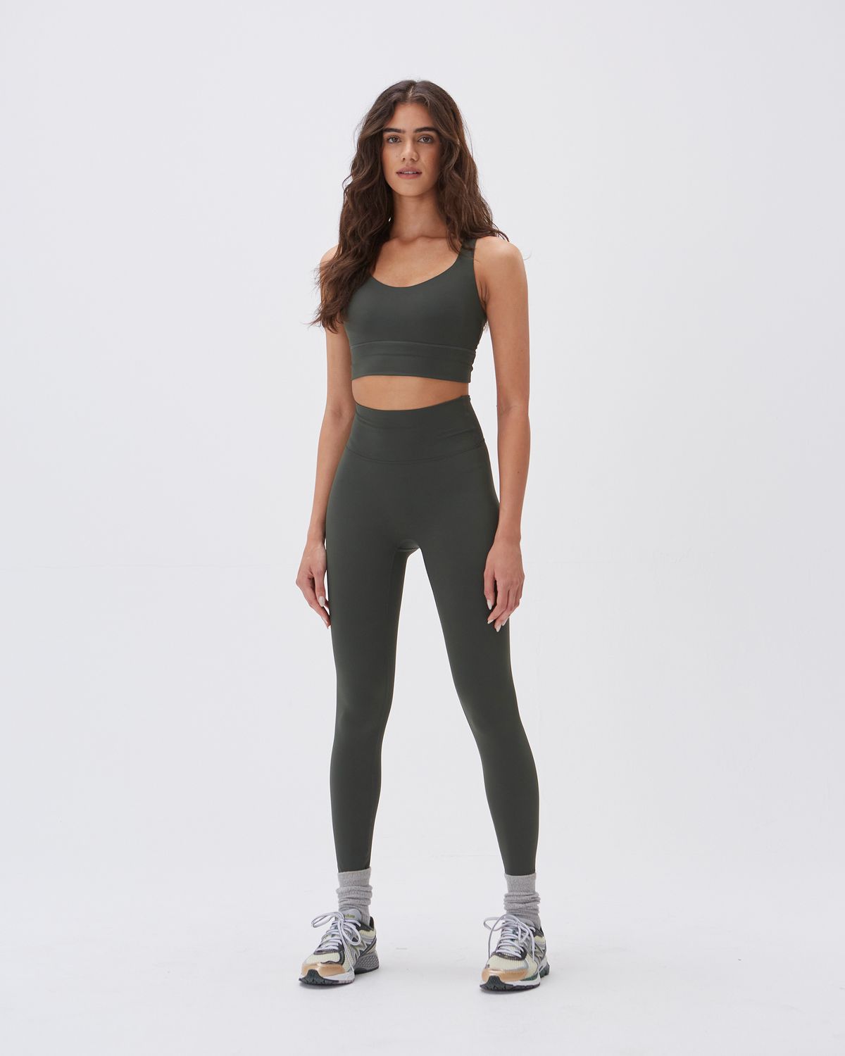 Dark Olive Adanola Ultimate Leggings | YZRKIP215