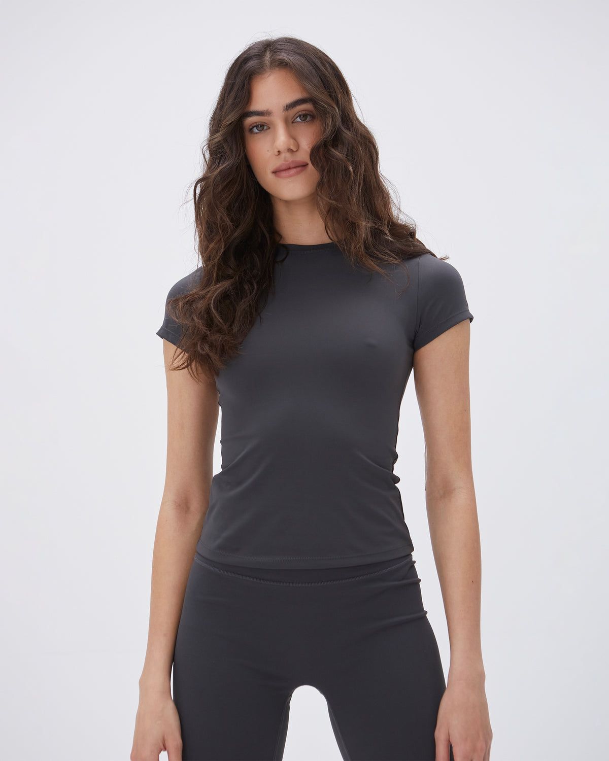 Deep Grey Adanola Ultimate Short Sleeve Top | YXDOUI432