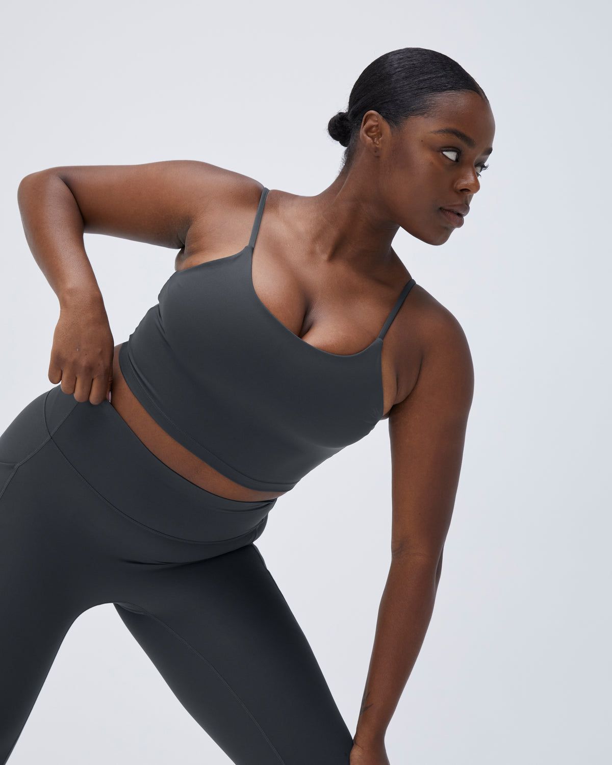 Deep Grey Adanola Ultimate Tank Bra | AWUSOG740