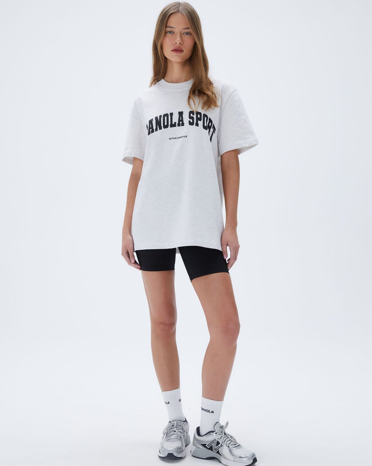 Grey Adanola Adanola Sport Short Sleeve Oversized T-Shirt | IDCQRY805