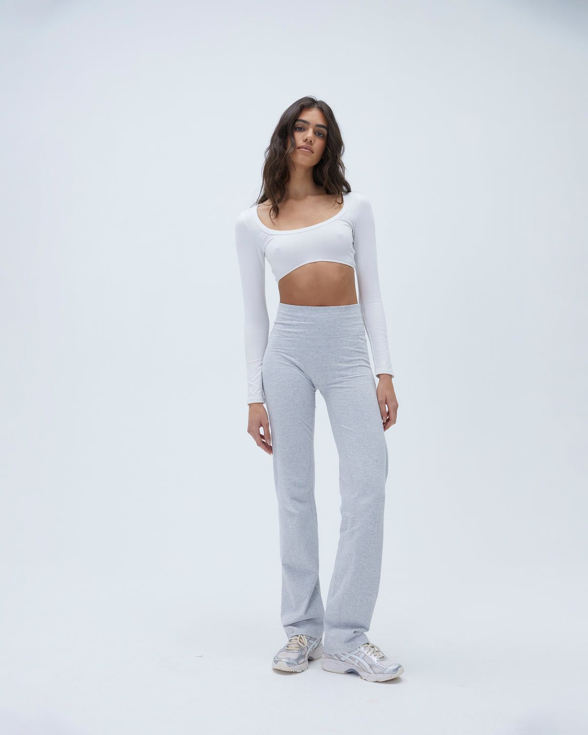 Grey Adanola Cotton Yoga Pant | ULMRTQ957