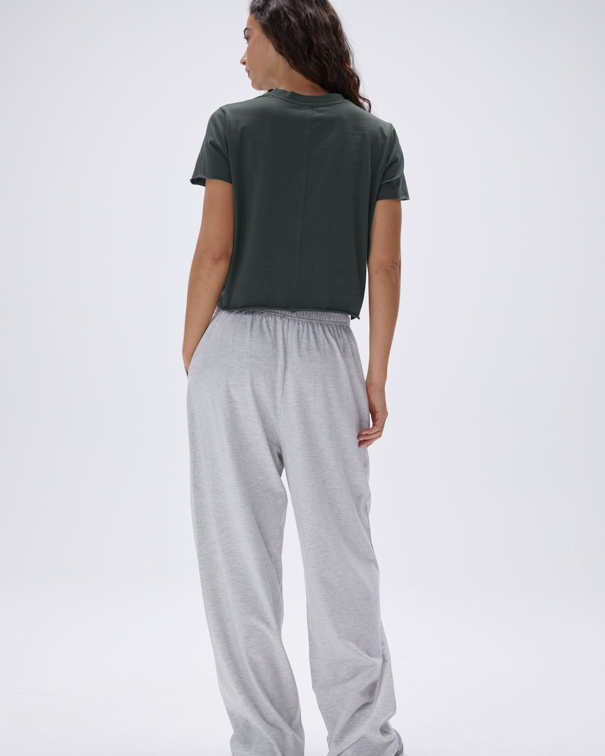 Grey Adanola Modal Cotton Pants | BURAWS385