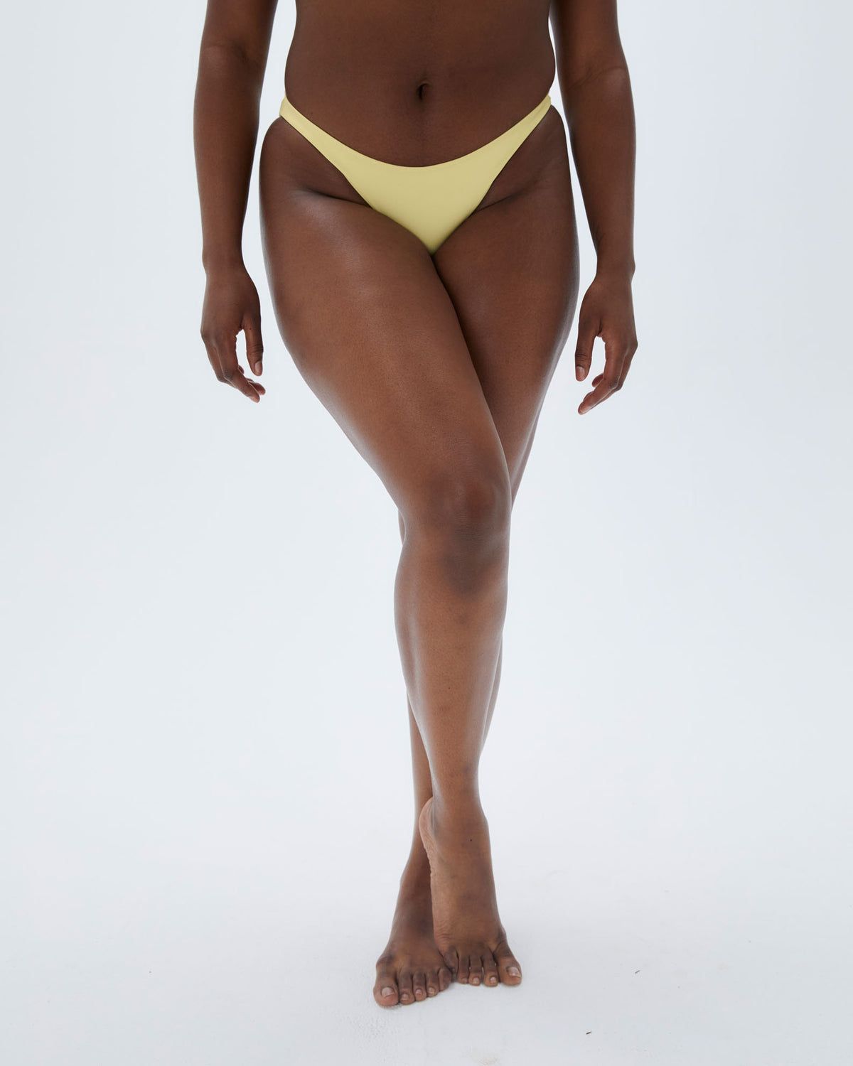 Lemon Yellow Adanola Dip Bikini Bottoms | UZSFON706