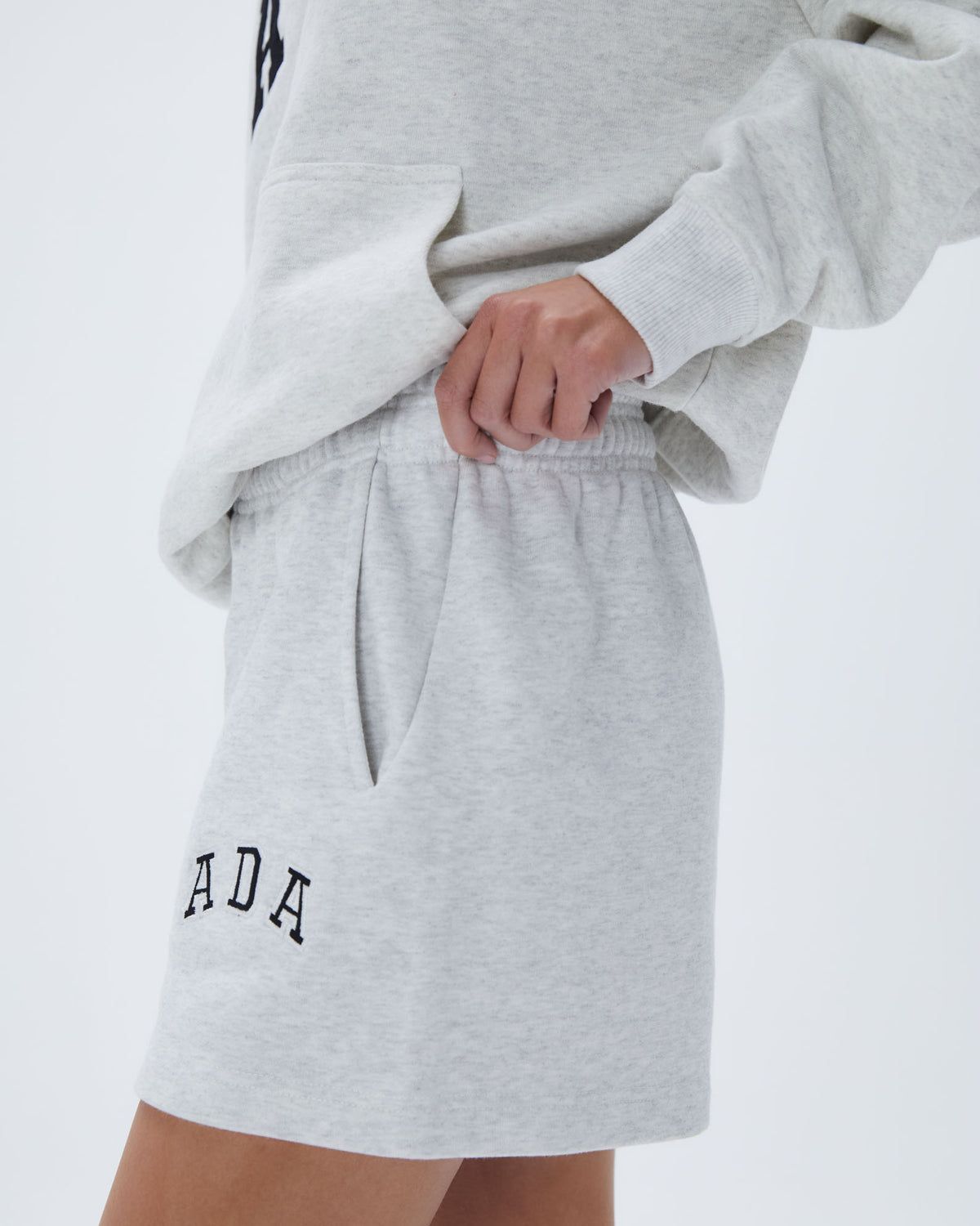 Light Grey Adanola ADA Sweat Shorts | TUMXBY027