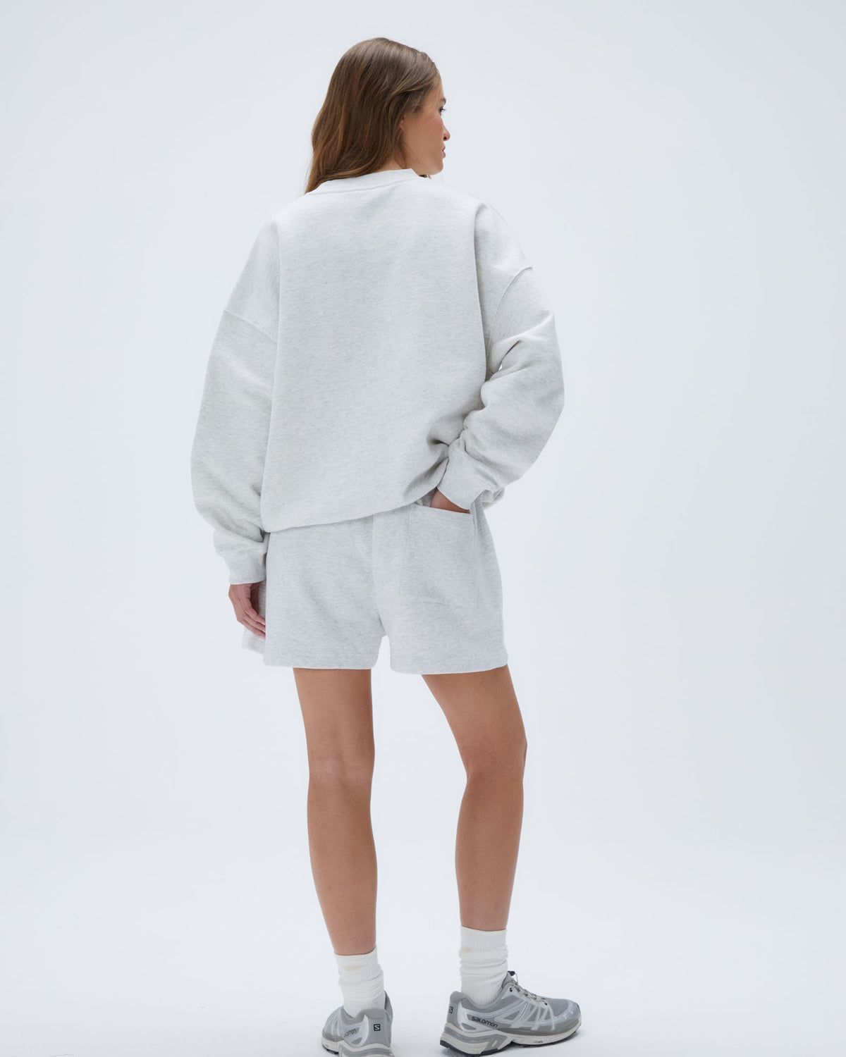 Light Grey Adanola AS Sweat Shorts | XLKFRJ897