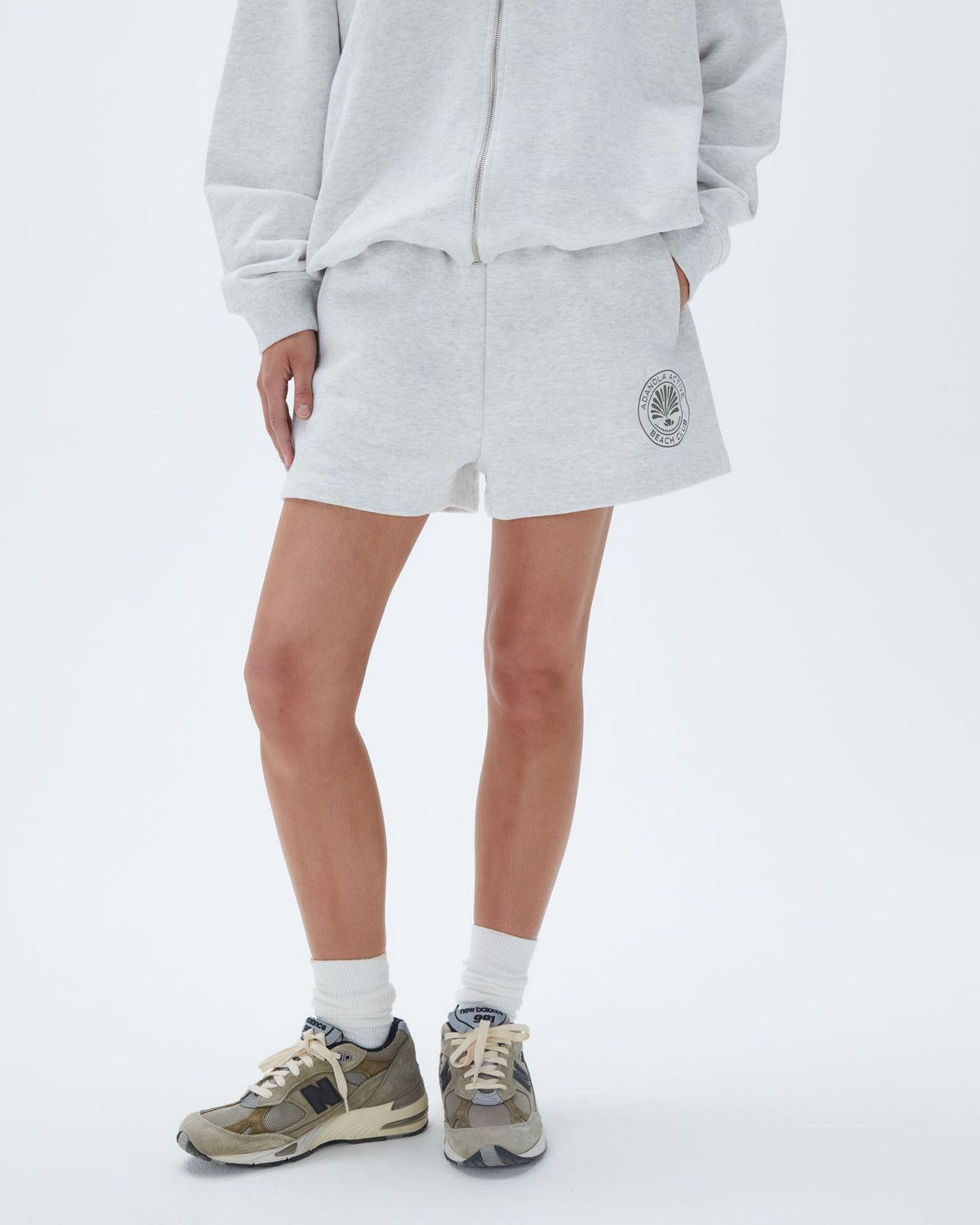 Light Grey Adanola Vacation Sweat Shorts | YDMOQB015