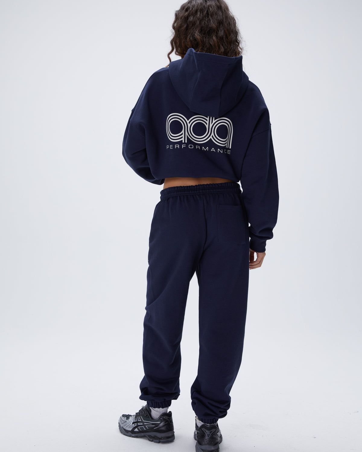 Navy Blue Adanola Performance Oversized Hoodie | AOXZVE596