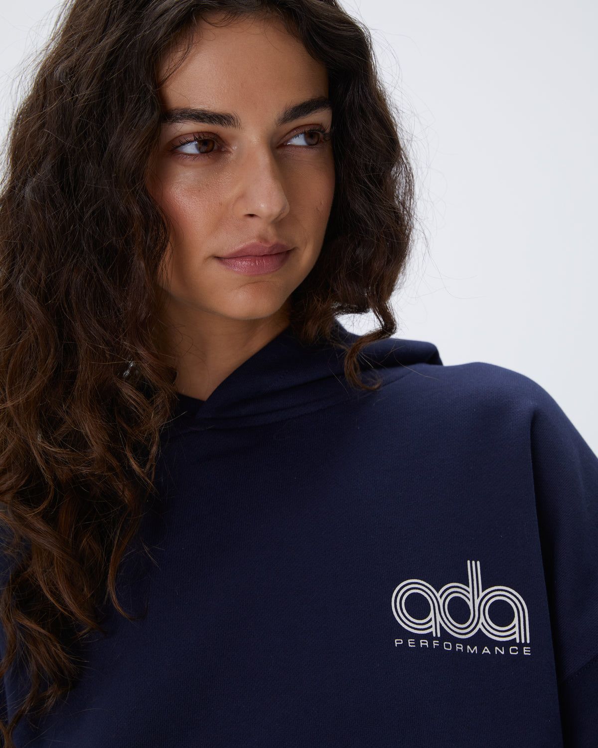 Navy Blue Adanola Performance Oversized Hoodie | AOXZVE596