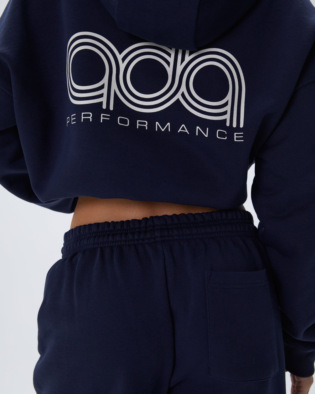 Navy Blue Adanola Performance Oversized Hoodie | AOXZVE596