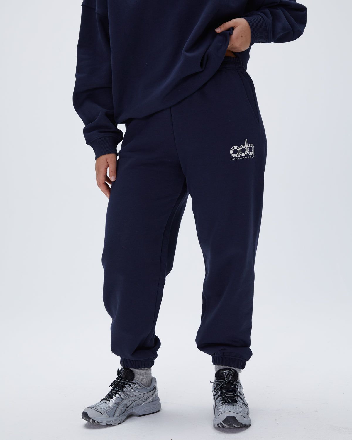 Navy Blue Adanola Performance Sweatpants | DPTVHR016
