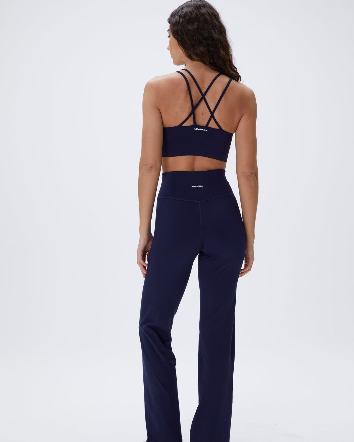 Navy Blue Adanola Ultimate Wrap Over Yoga Pant | ELXKMO647