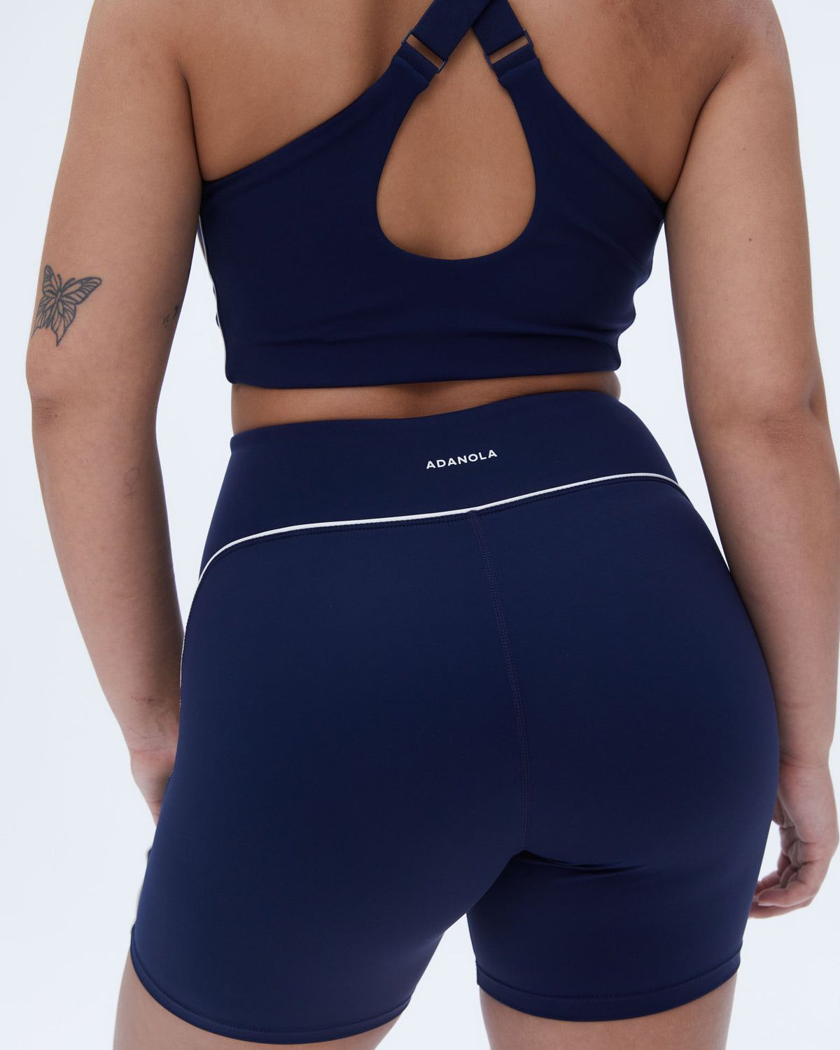 Navy Blue / White Adanola Ultimate Micro Piping Bra | BKNZQU485