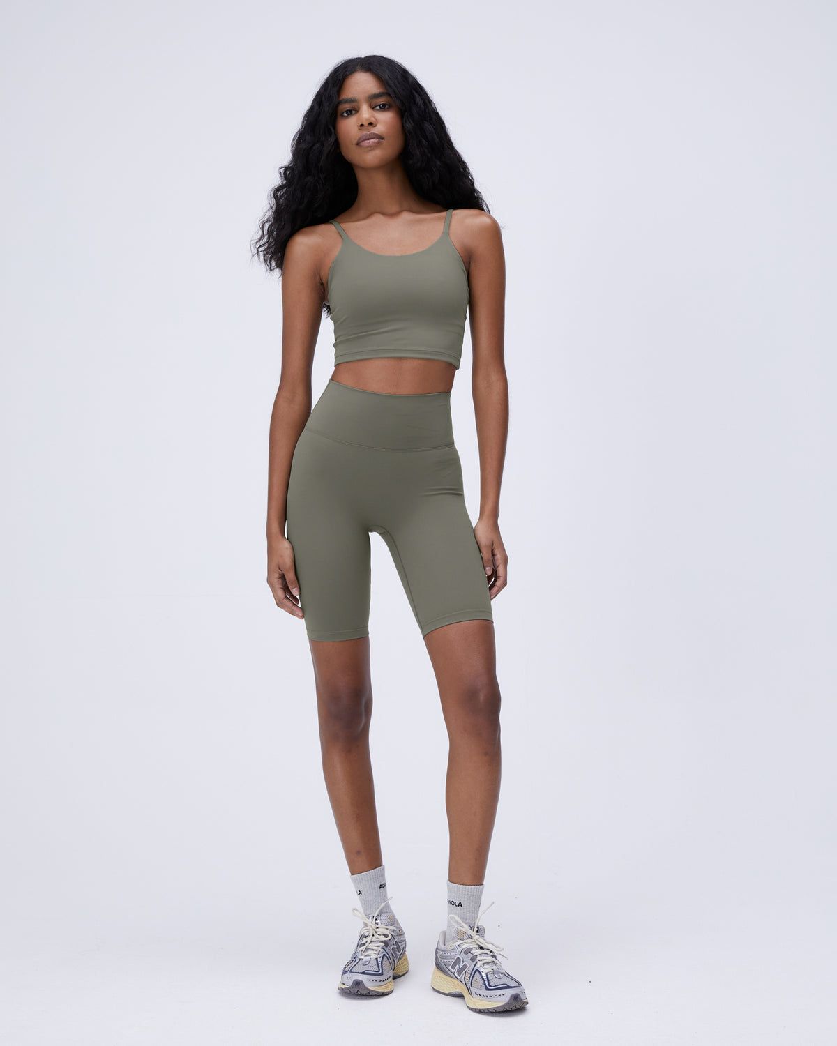 Olive Green Adanola Ultimate Bike Shorts | KSUBFN523