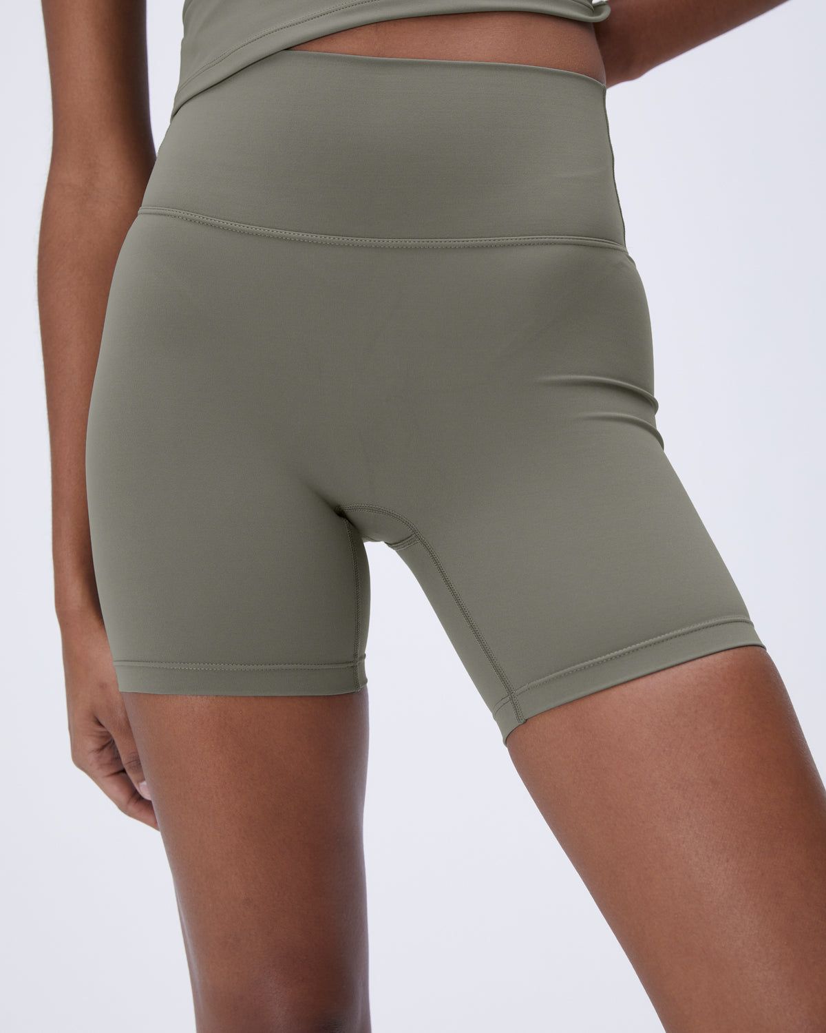 Olive Green Adanola Ultimate Crop Shorts | IGAZPD287