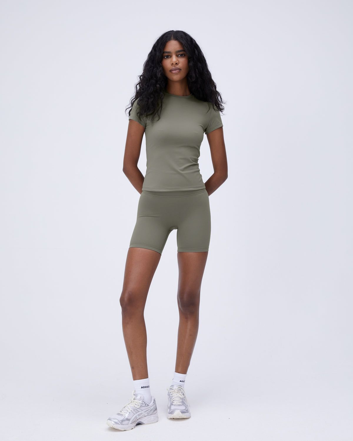 Olive Green Adanola Ultimate Crop Shorts | IGAZPD287
