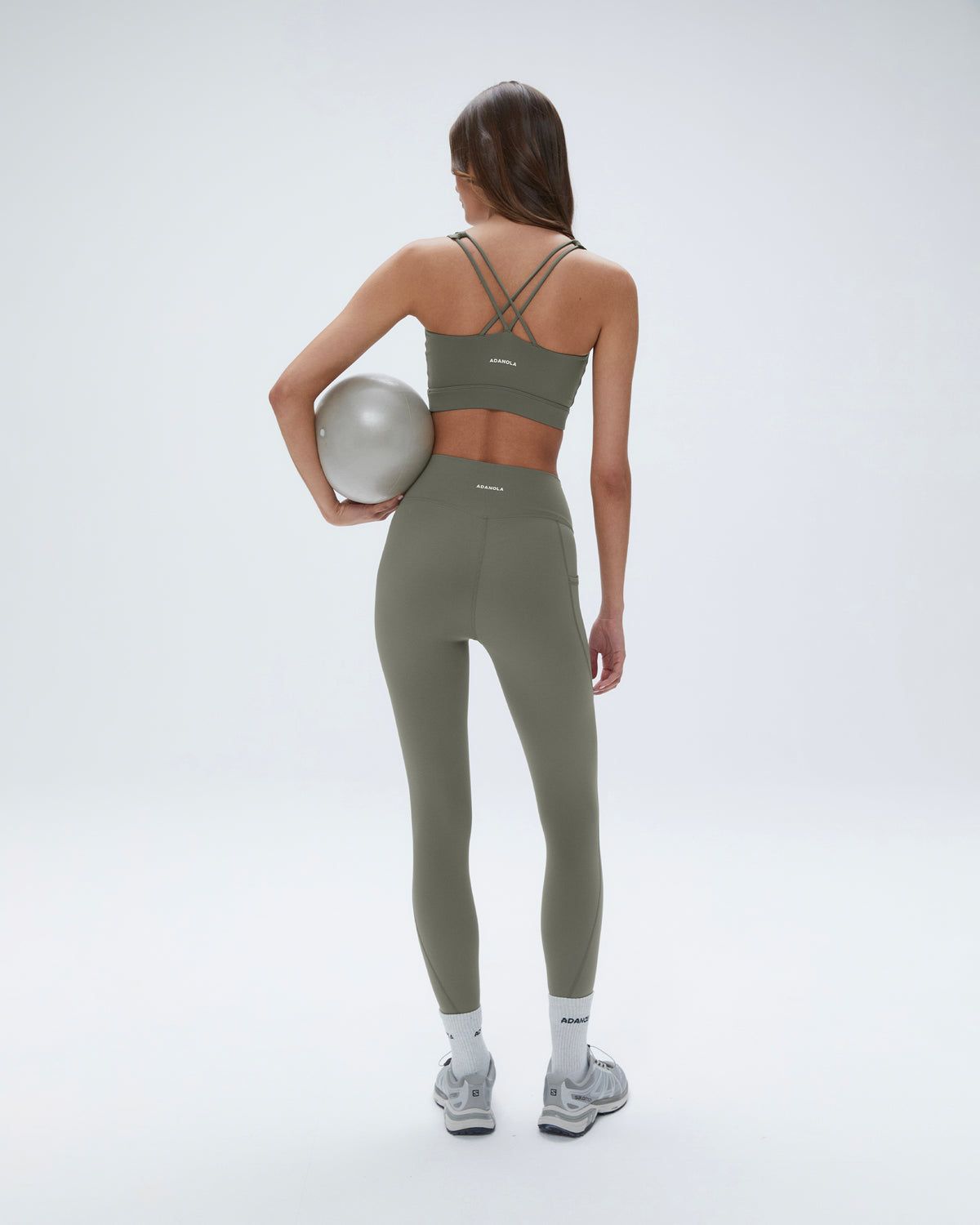 Olive Green Adanola Ultimate Cross Back Bra | IUCSJY985
