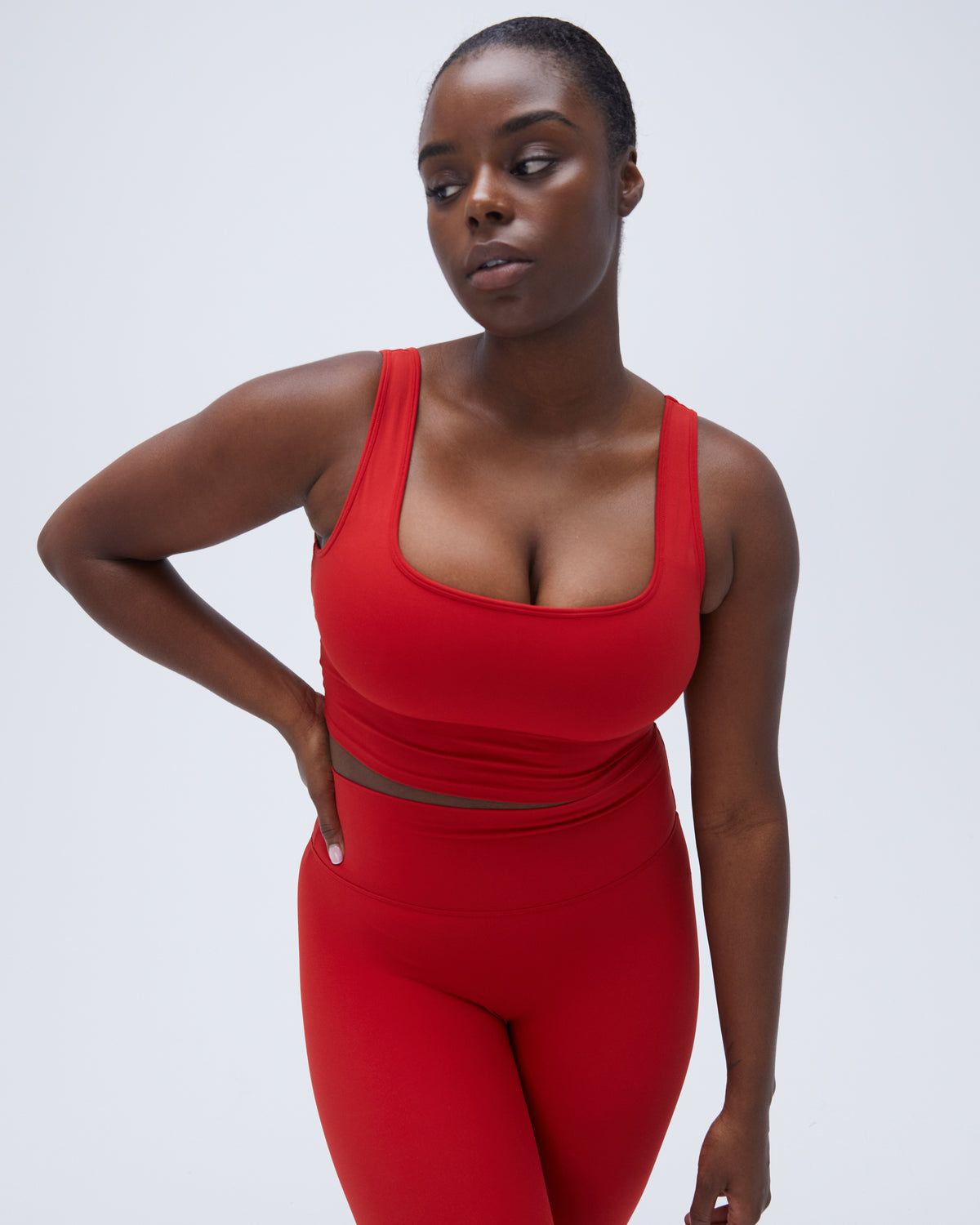 Red Adanola Ultimate Square Neck Bra | IQPNKG420
