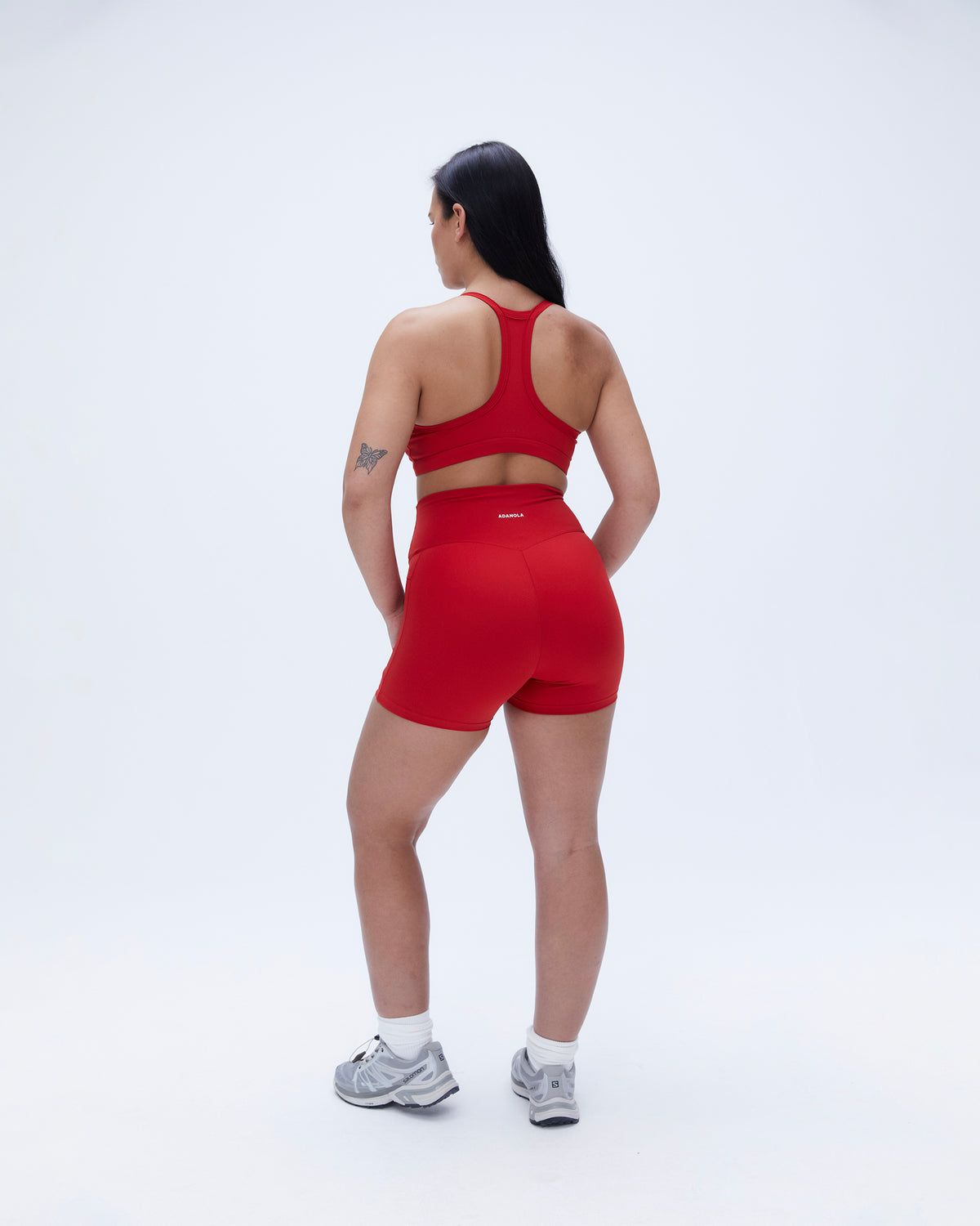 Red Adanola Ultimate Ultra Crop Pocket Short | UTHVOA349
