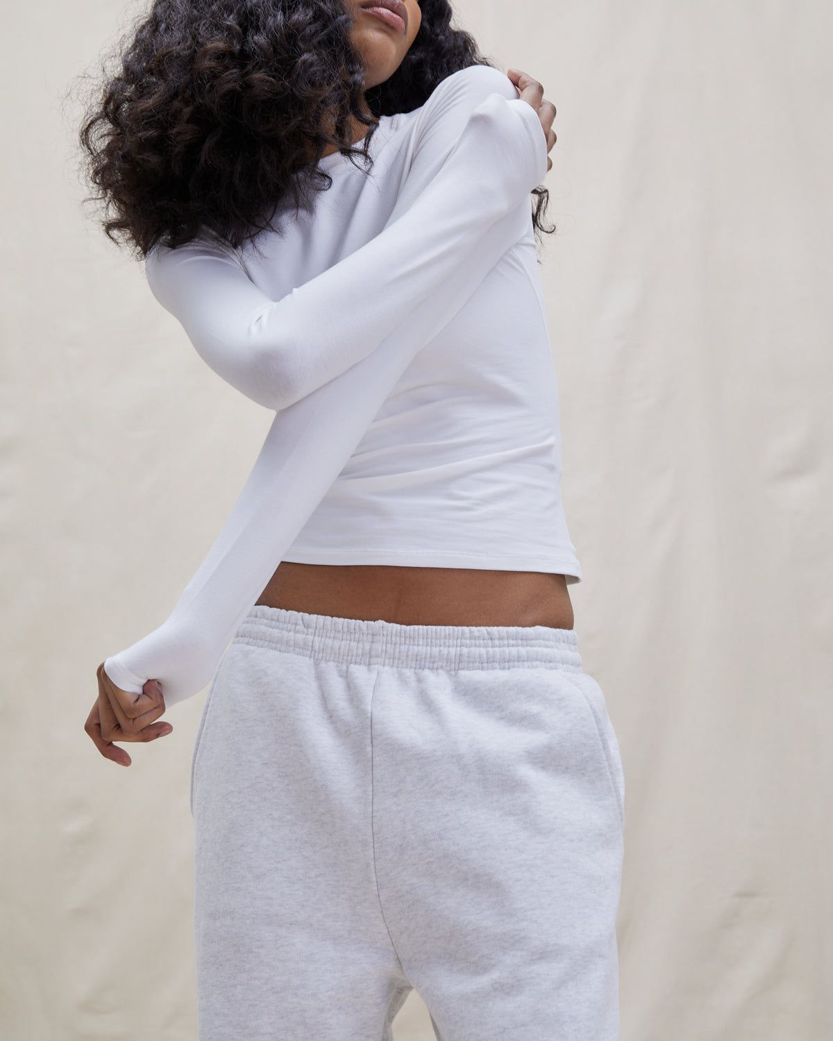 White Adanola Long Sleeve Top | PLWFTM961