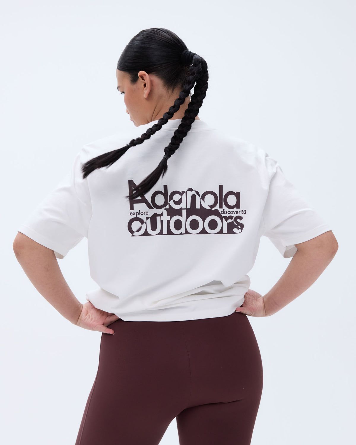 White Adanola Trail Short Sleeve Oversized T-shirt | OLYSWU489