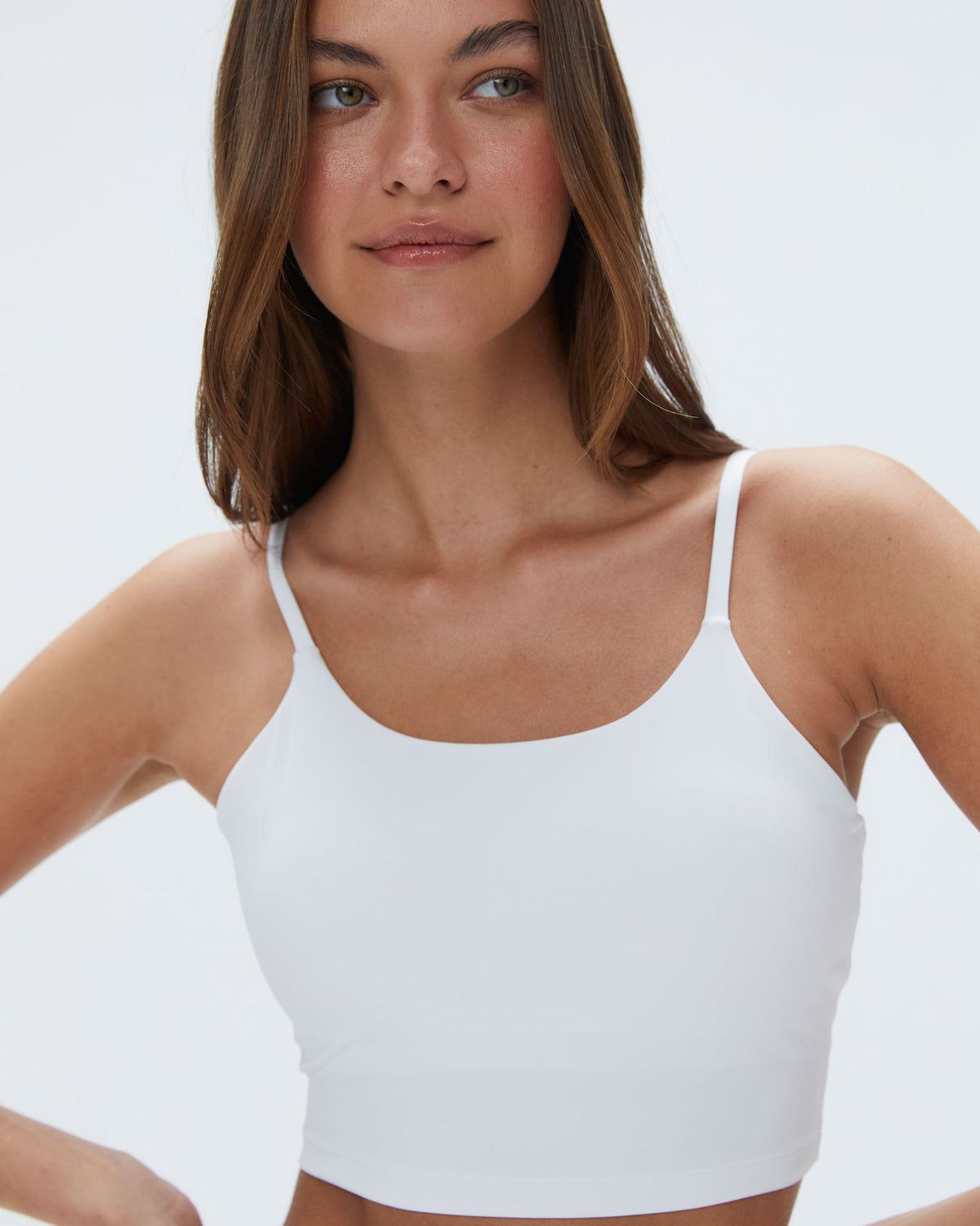 White Adanola Ultimate Tank Bra | HVJOES234