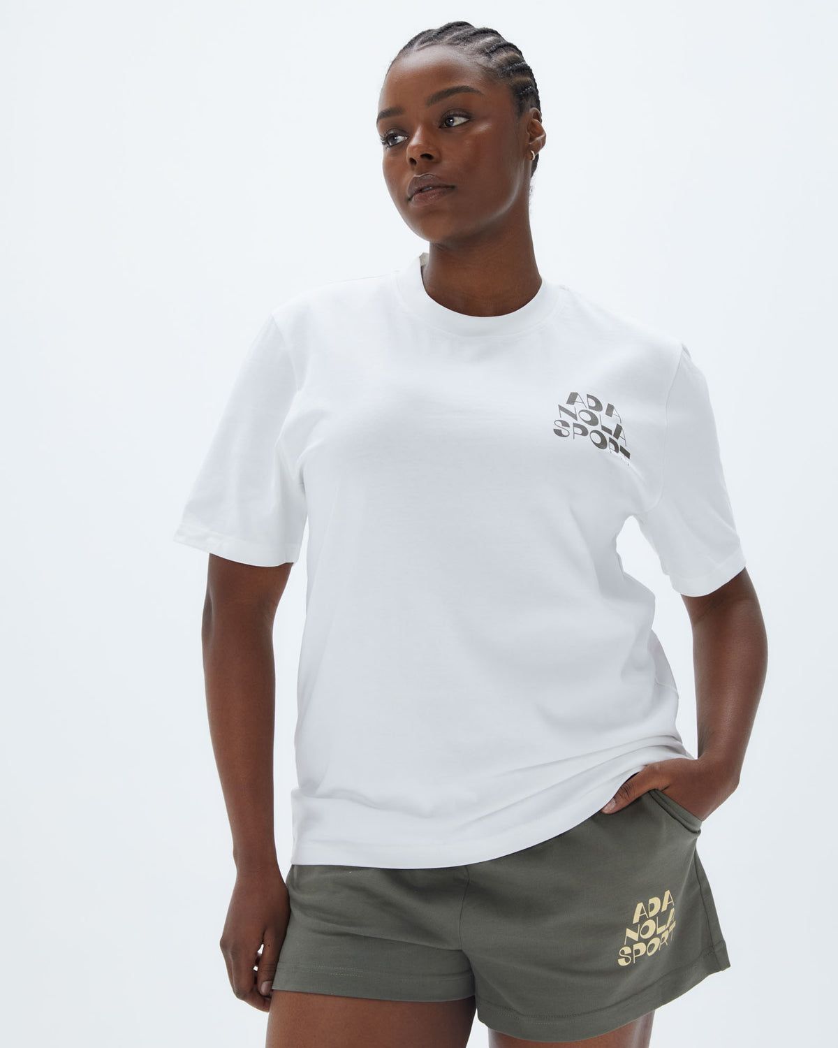 White Adanola Vacation Short Sleeve Oversized T-shirt | HARYDZ271