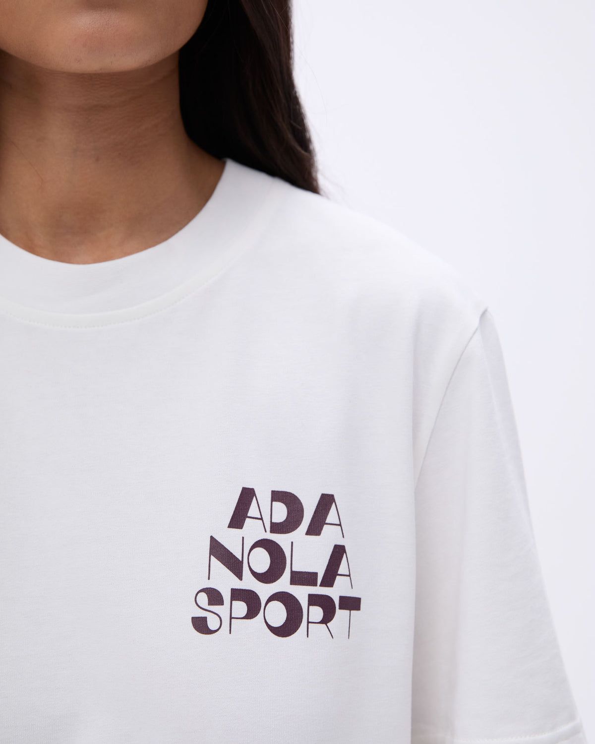 White / Dark Pink Adanola Retro Oversized Short Sleeve T-shirt | JSCIFN345